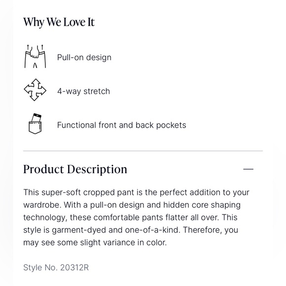 SPANX® Stretch Twill Cropped Pant Cedar Size Large - Picture 5 of 14